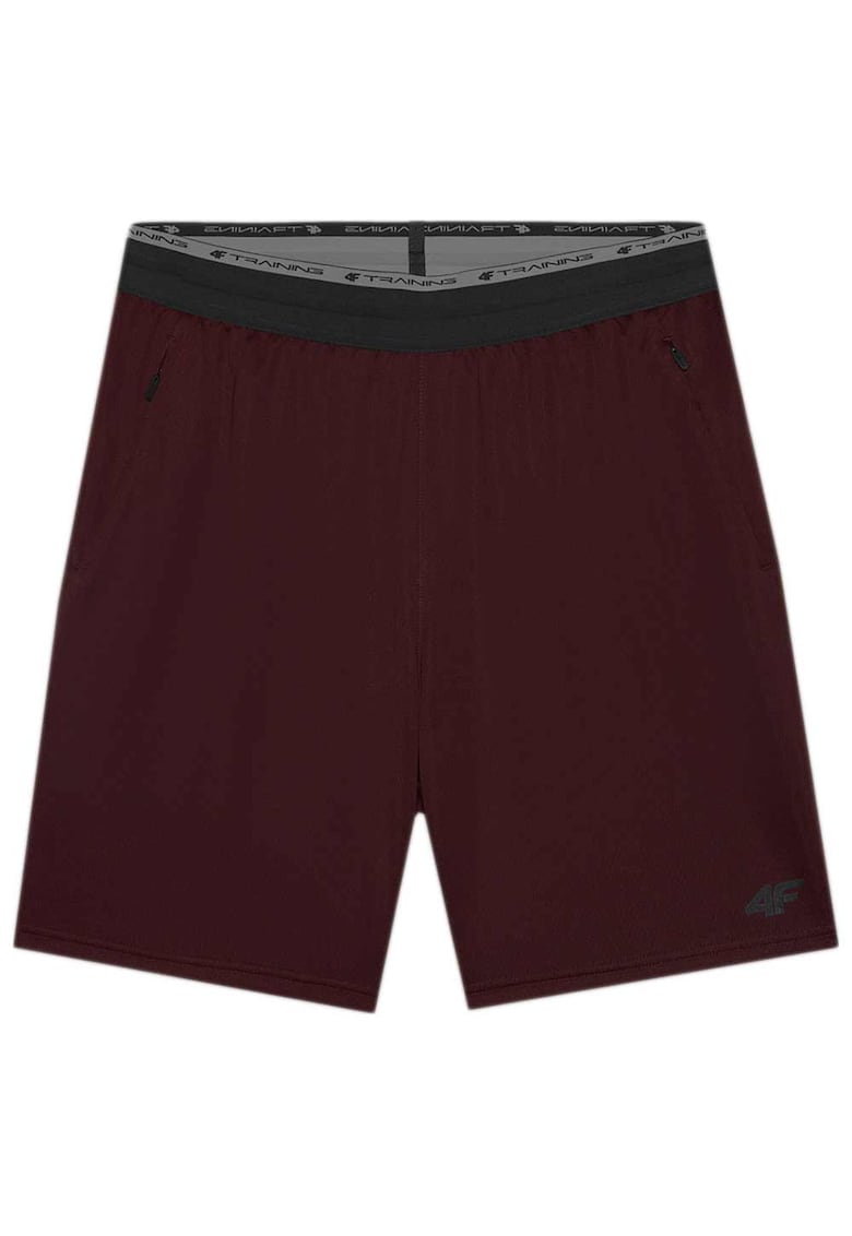 Pantaloni scurti barbati croiala regulata - talie elastica - visiniu - poliester