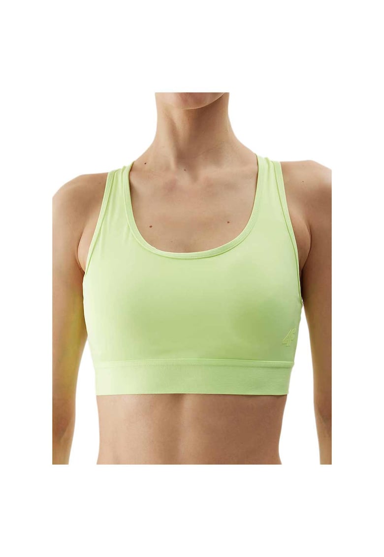 Bustiera sport WSS24USBAF097 - 4F - Poliester/Elastan - Verde