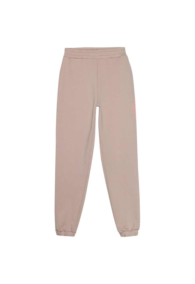 Pantaloni sport dama WSS24TTROF665 - 4F - Bumbac/Poliester - Bej