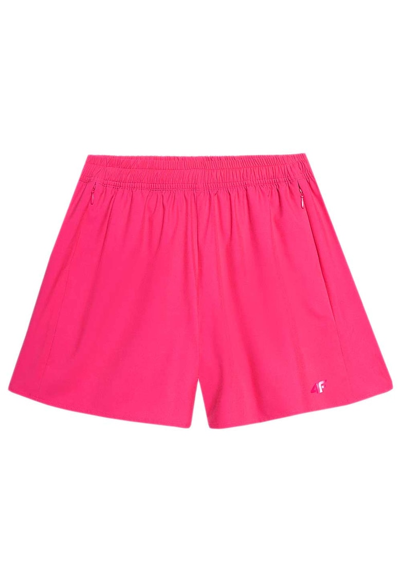 Pantaloni sport scurti dama WSS24UBDSF094 - 4F - Poliester/Elastan - Roz