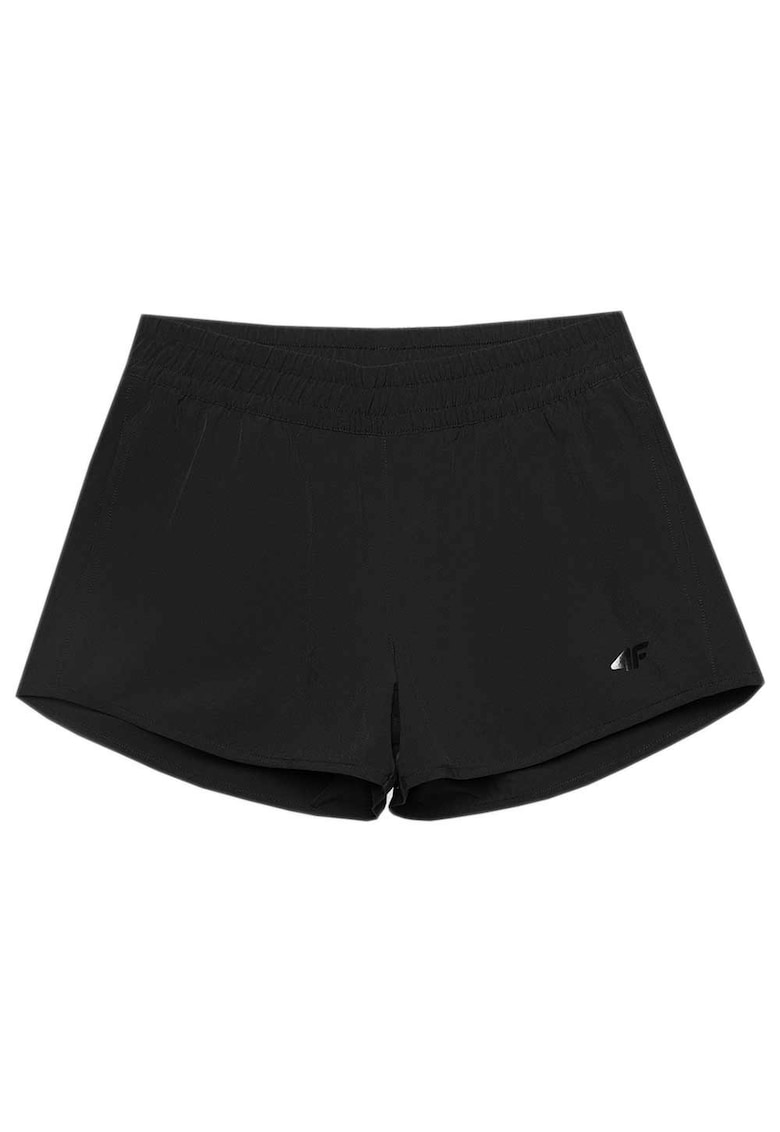 Pantaloni sport scurti dama WSS24UBDSF098 - 4F - Poliester/Elastan - Negru