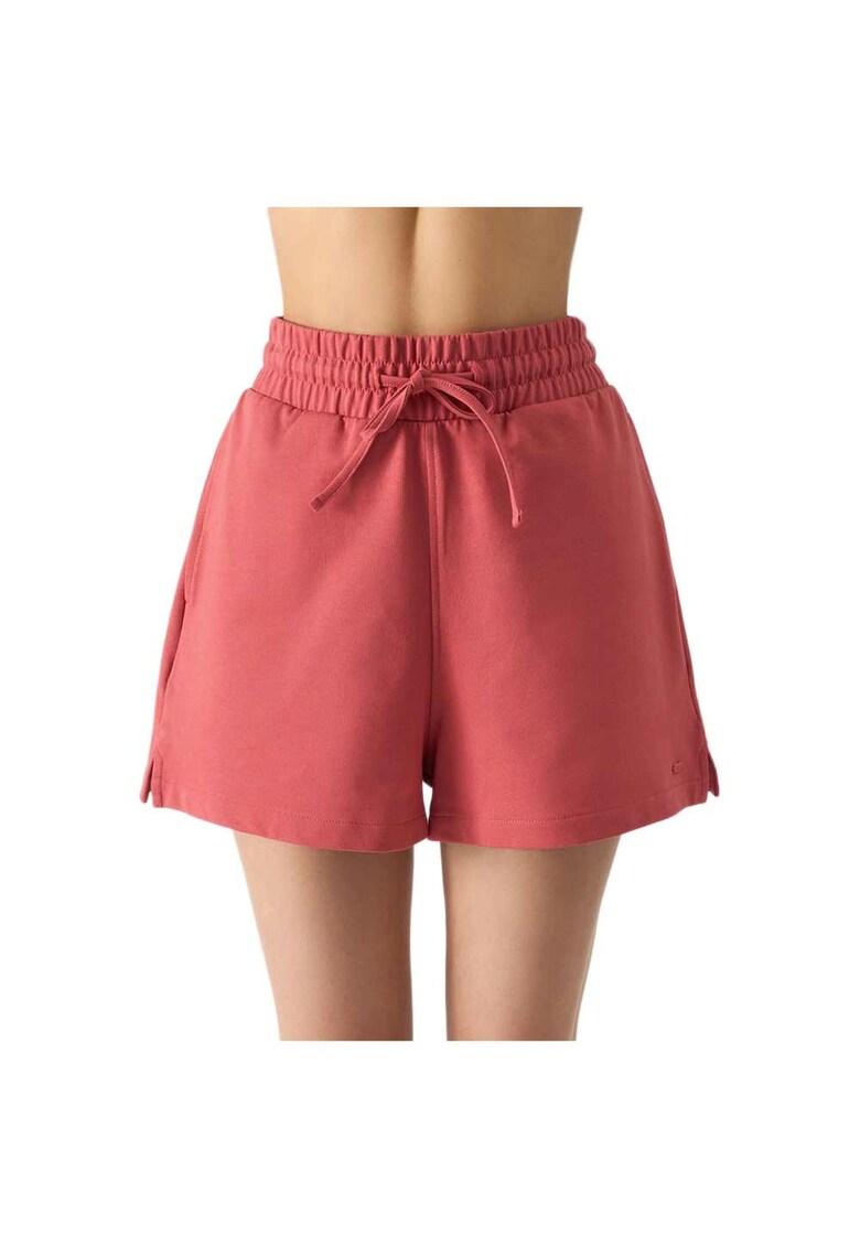 Pantaloni scurti sport dama WSS24TSHOF411 - 4F - Bumbac - Rosu