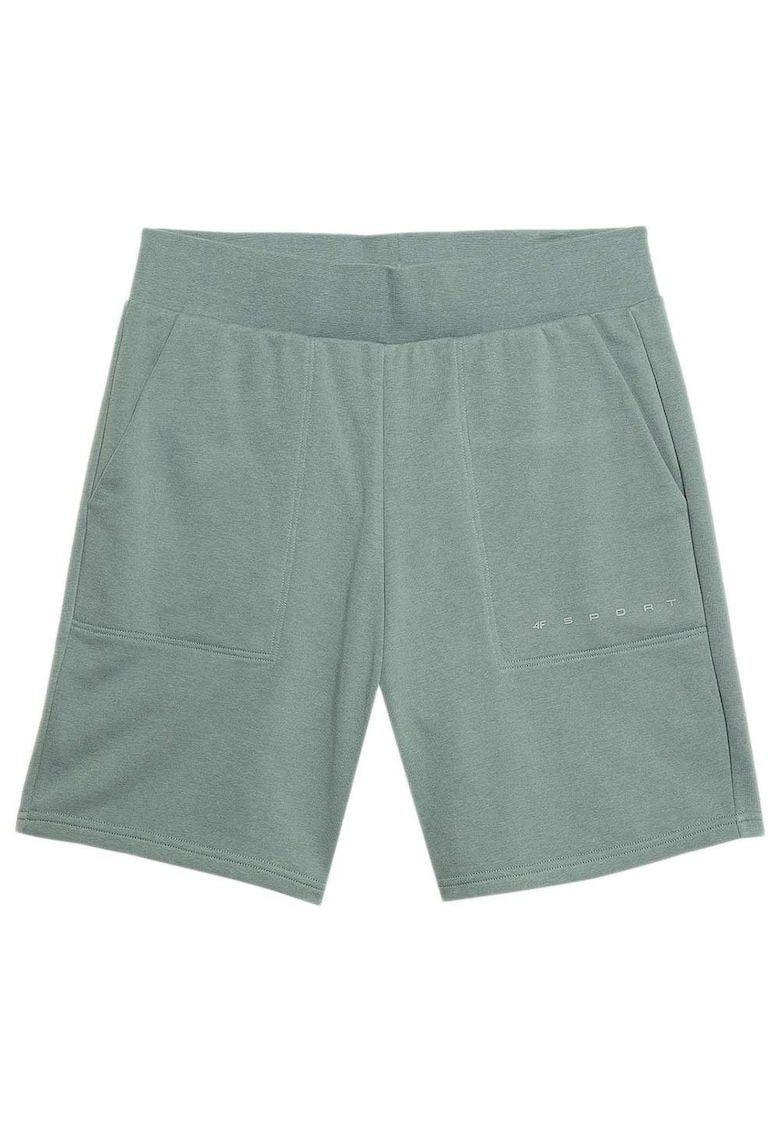 Pantaloni scurti barbati - doua buzunare laterale - bumbac/poliester - Verde