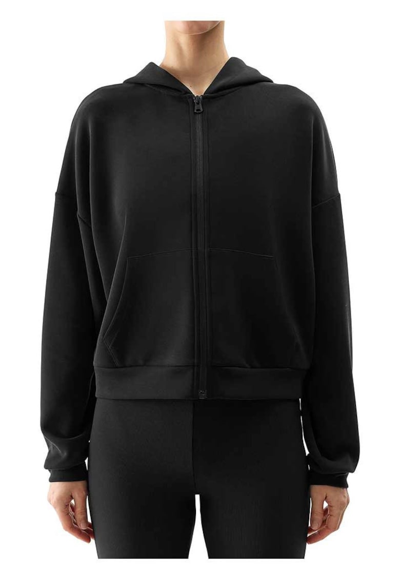 Hanorac dama negru - poliester/modal -