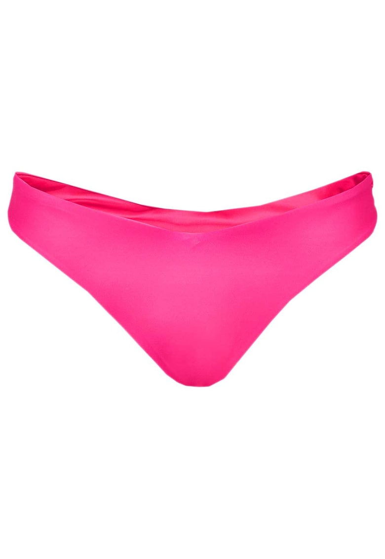 Costum de baie dama - slip bikini - roz - poliamida - elastan