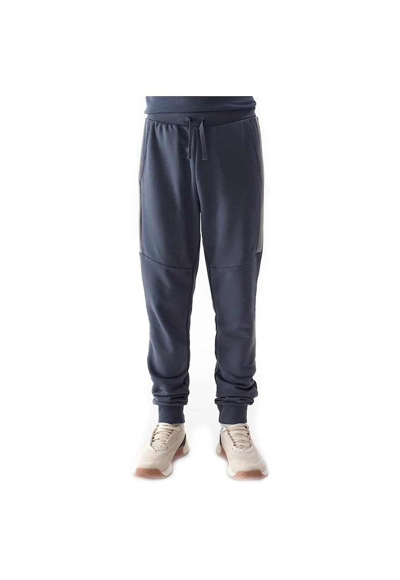 Pantaloni sport copii model 4FJWSS24TTROM589 - confortabili - bumbac/poliester - albastru