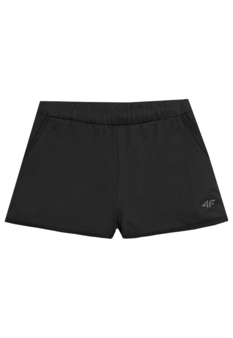 Pantaloni sport copii 4FJWSS24TSHOF280 - cu doua buzunare - bumbac/poliester - negru -