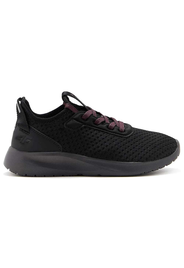 Pantofi sport copii absorbtie socuri - elemente reflectorizante - negru - poliester