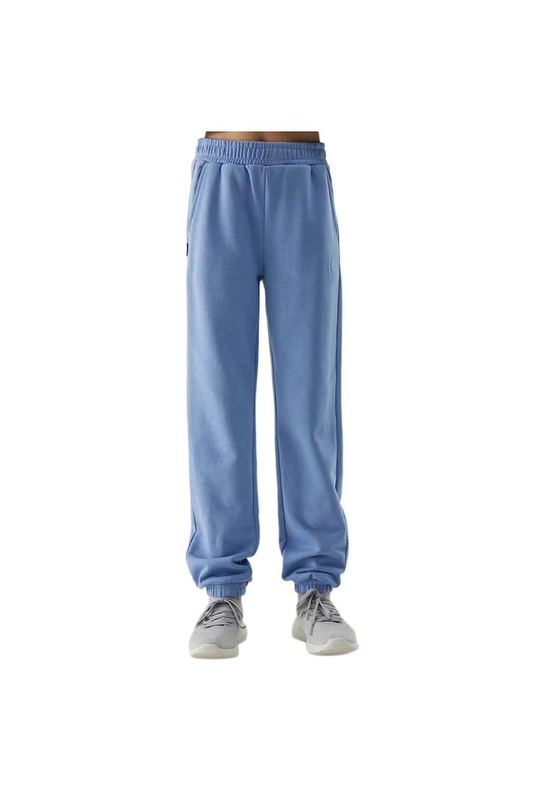 Pantaloni sport copii croiala regulata - doua buzunare laterale - elasticitate - lila - bumbac/poliester