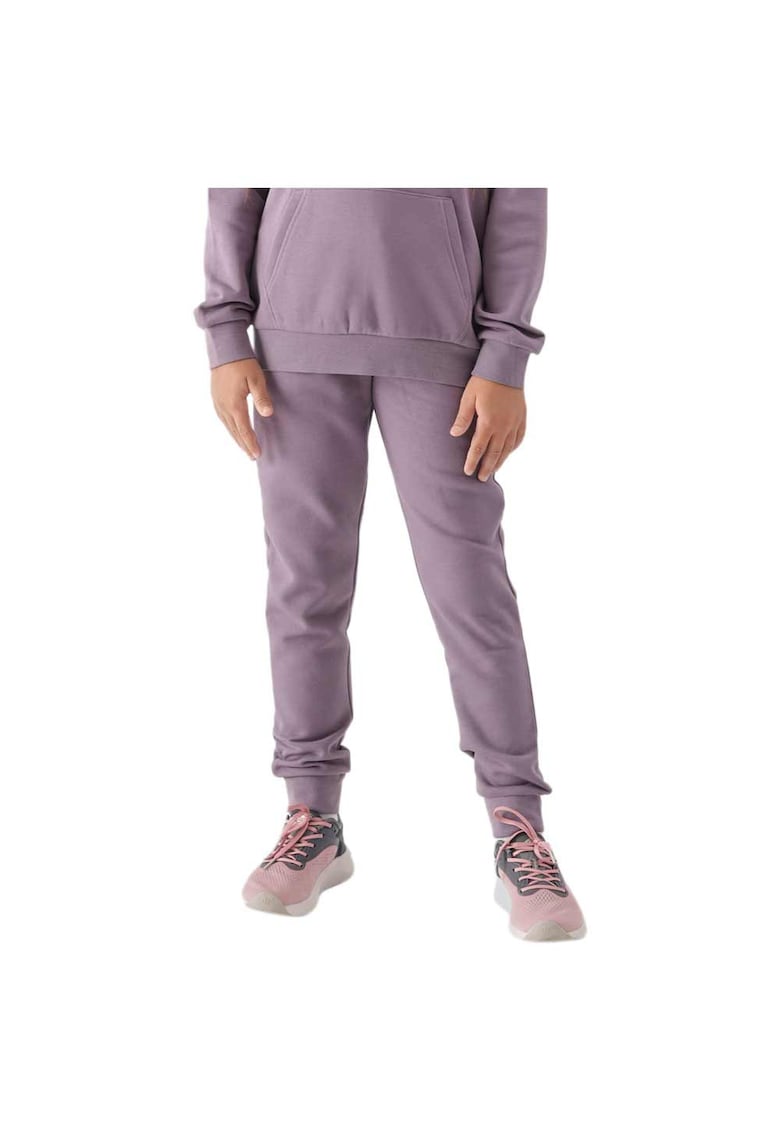 Pantaloni sport fete JWMM00TTROF0828 - 4F - Bumbac/Poliester - Mov -