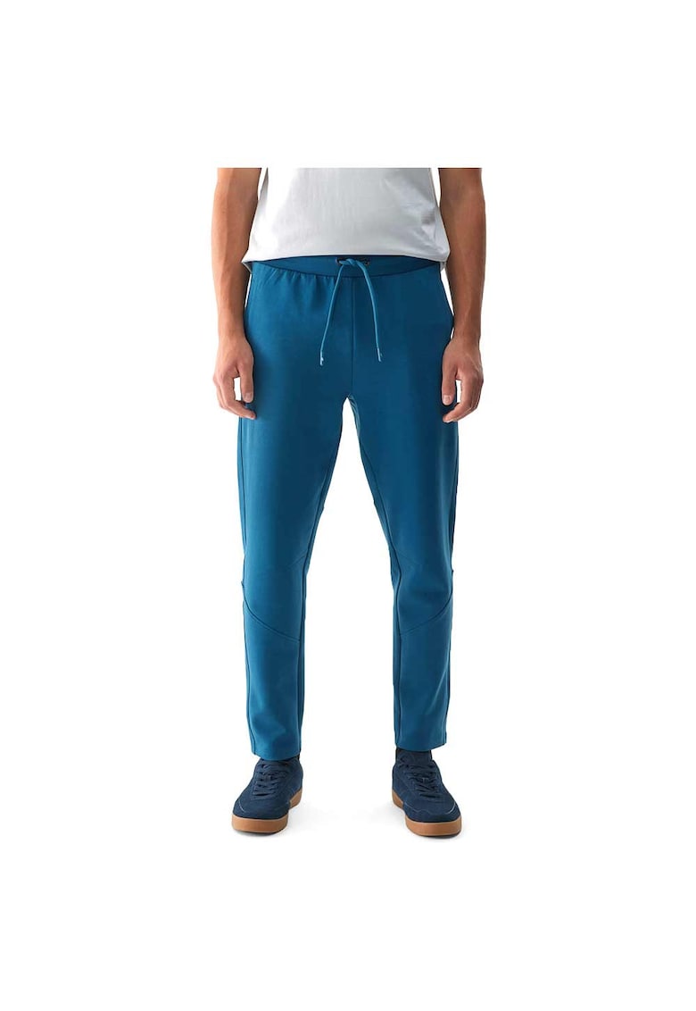 Pantaloni de trening pentru barbati - 4FWAW24TTROM0784 - poliester/elastan - albastru