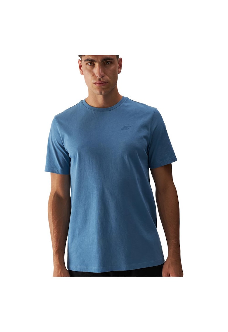 Tricou sport barbati maneca scurta - bumbac - respirabil - confortabil - albastru