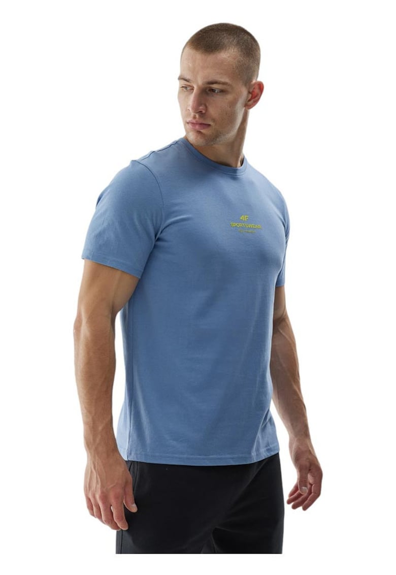 Tricou barbati - albastru - bumbac -