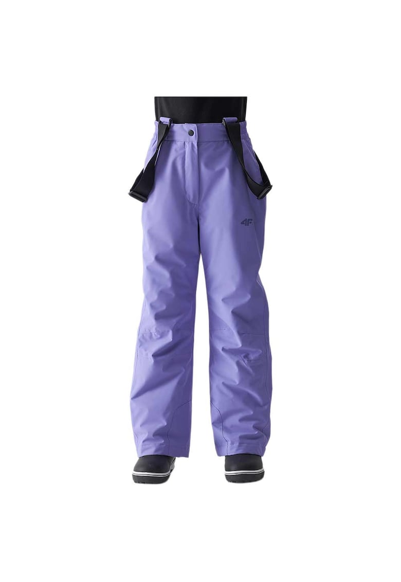 Pantaloni ski copii impermeabili - respirabili - lila - poliester