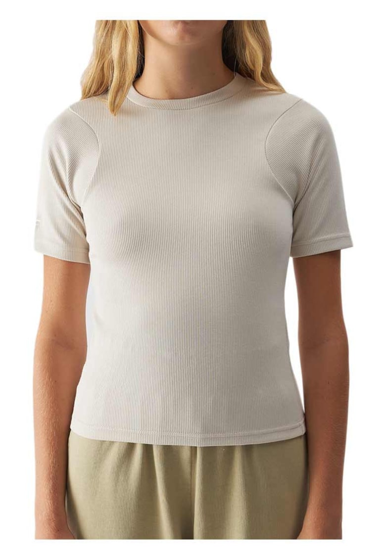 Tricou dama mulat - poliester/modal - alb