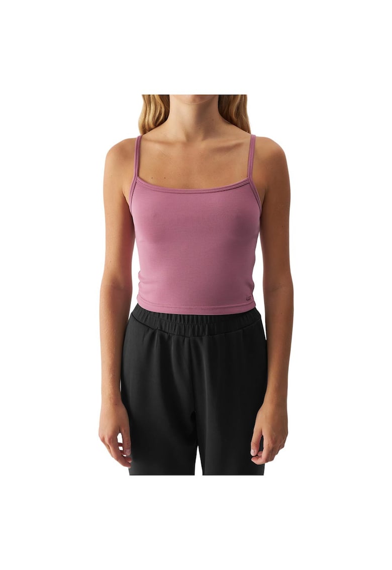 Maiou sport dama slim - bretele subtiri - roz - poliester-modal-elastan