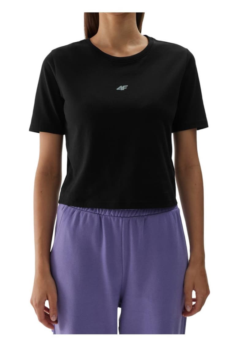 Tricou dama mulat - slim - rotund - bumbac-elastan - negru