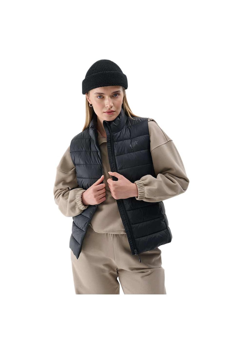 Veste sport dama 4FWAW24TVJAF139 - impermeabila - poliester/poliamida - negru -