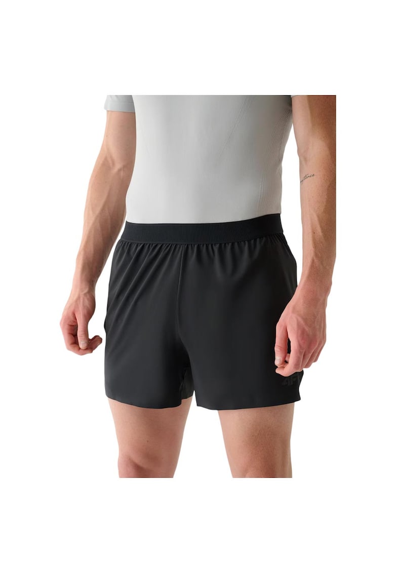 Pantaloni scurti pentru barbati 4FWAW24TFSHM633 - poliester/elastan - negru