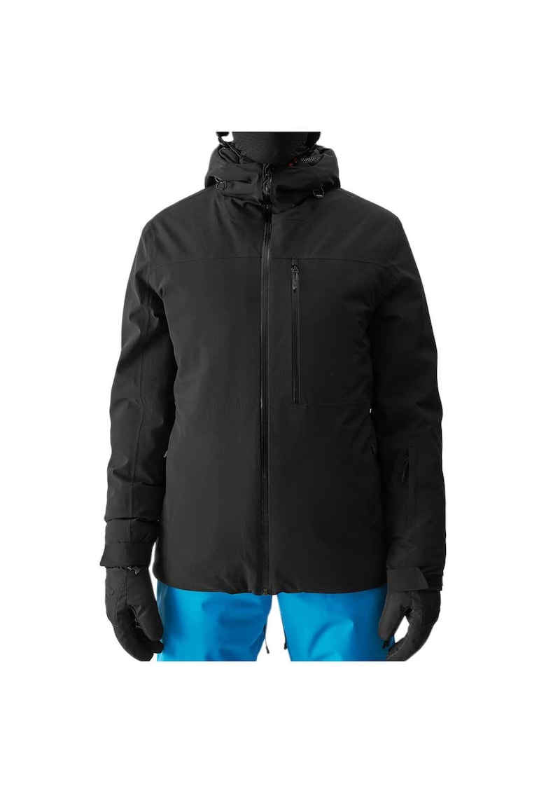 Jacheta tehnica barbati croiala regulata - membrana NeoDry - impermeabila - negru - poliamida
