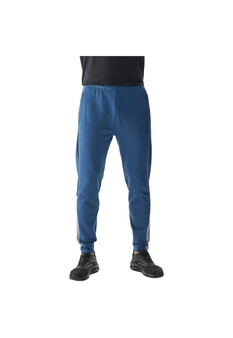 Pantaloni de trening pentru barbati 4FWAW24TFTRM683 - poliester/elastan. albastru