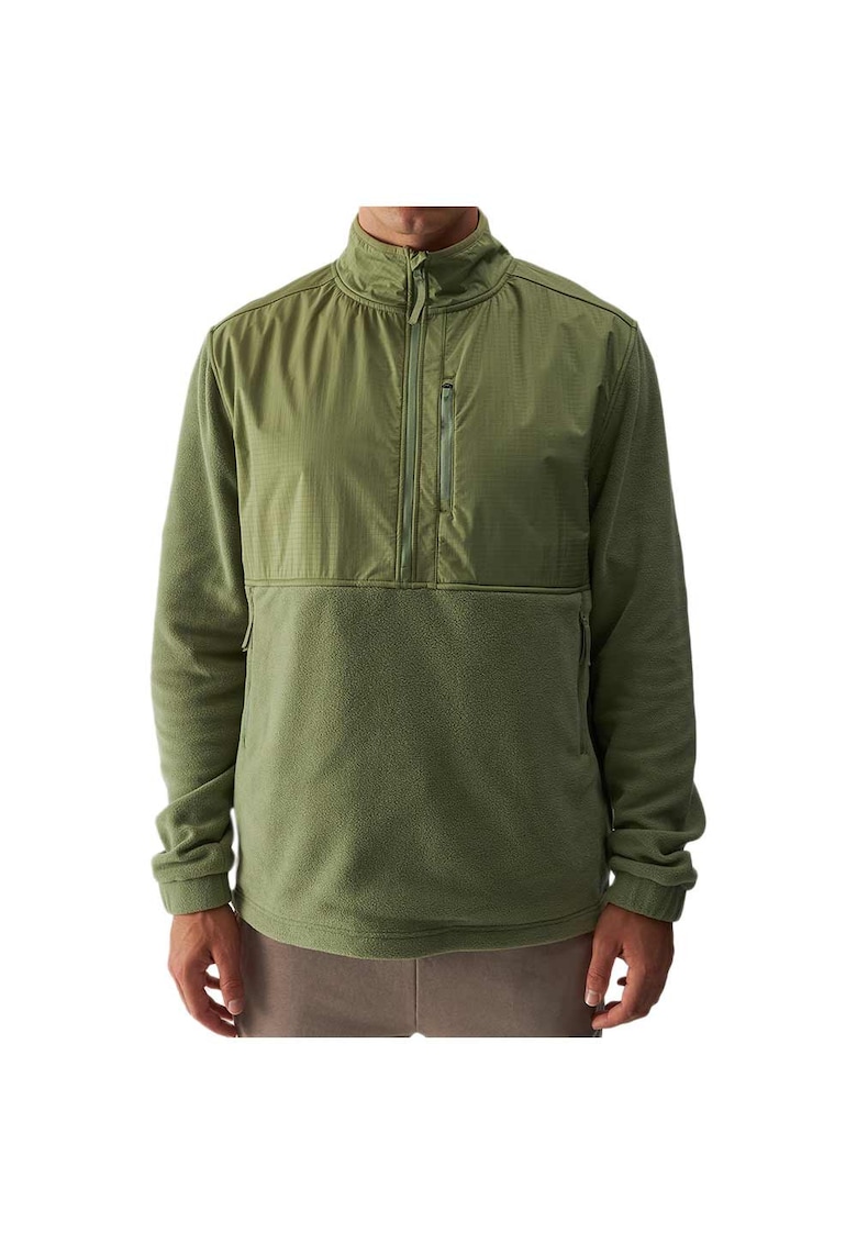 Hanorac sport barbati WAW24TFLEM271 - 4F - Fleece - Verde -
