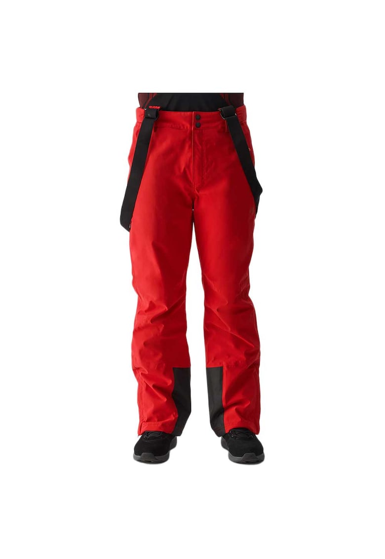 Pantaloni pentru schi 4FWAW24TFTRM0756 - impermeabili - poliester - rosu -
