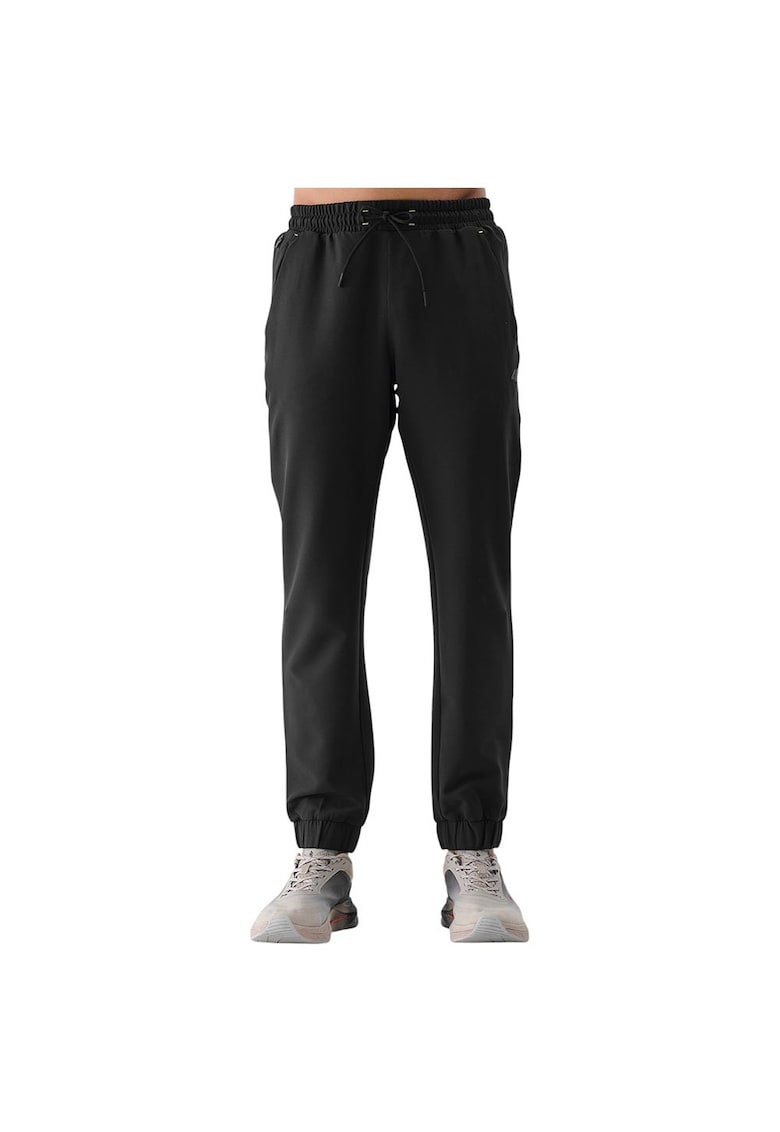Pantaloni sport barbati 4FWSS25TFTRM0781 - uscare rapida - poliester/elastan - negru -