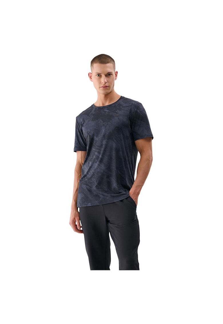 Tricou sportiv barbati maneca scurta - uscare rapida - gri - poliester/elastan