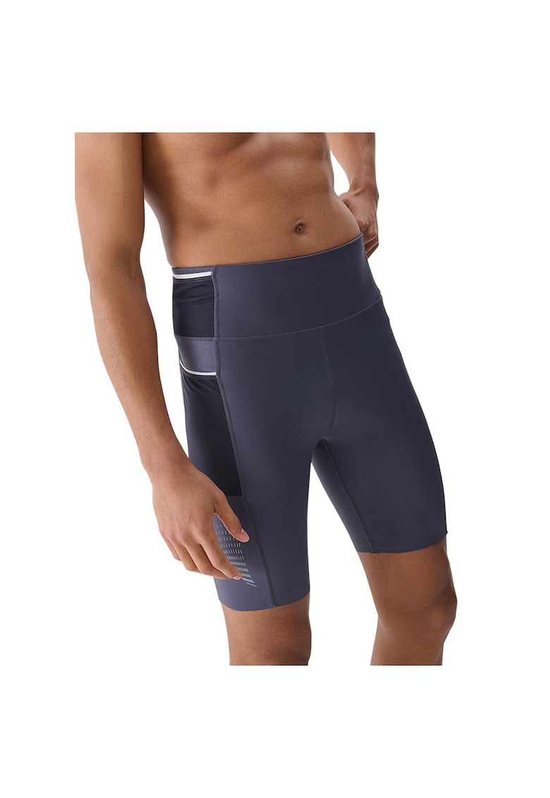 Pantaloni sport 4FWSS25TFSTM025 - slim fit - talie inalta - poliester/elastan - gri