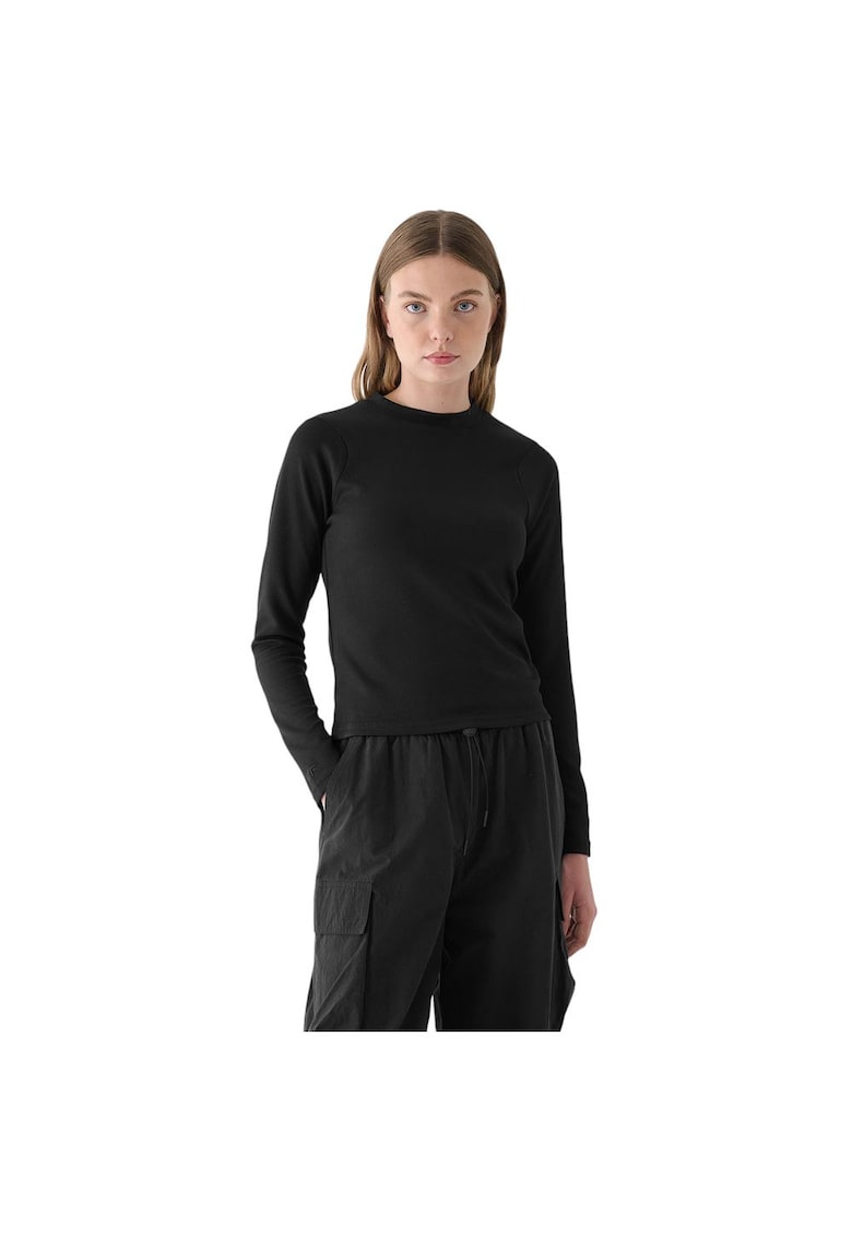 Bluza sport dama negru - poliester-modal-elastan