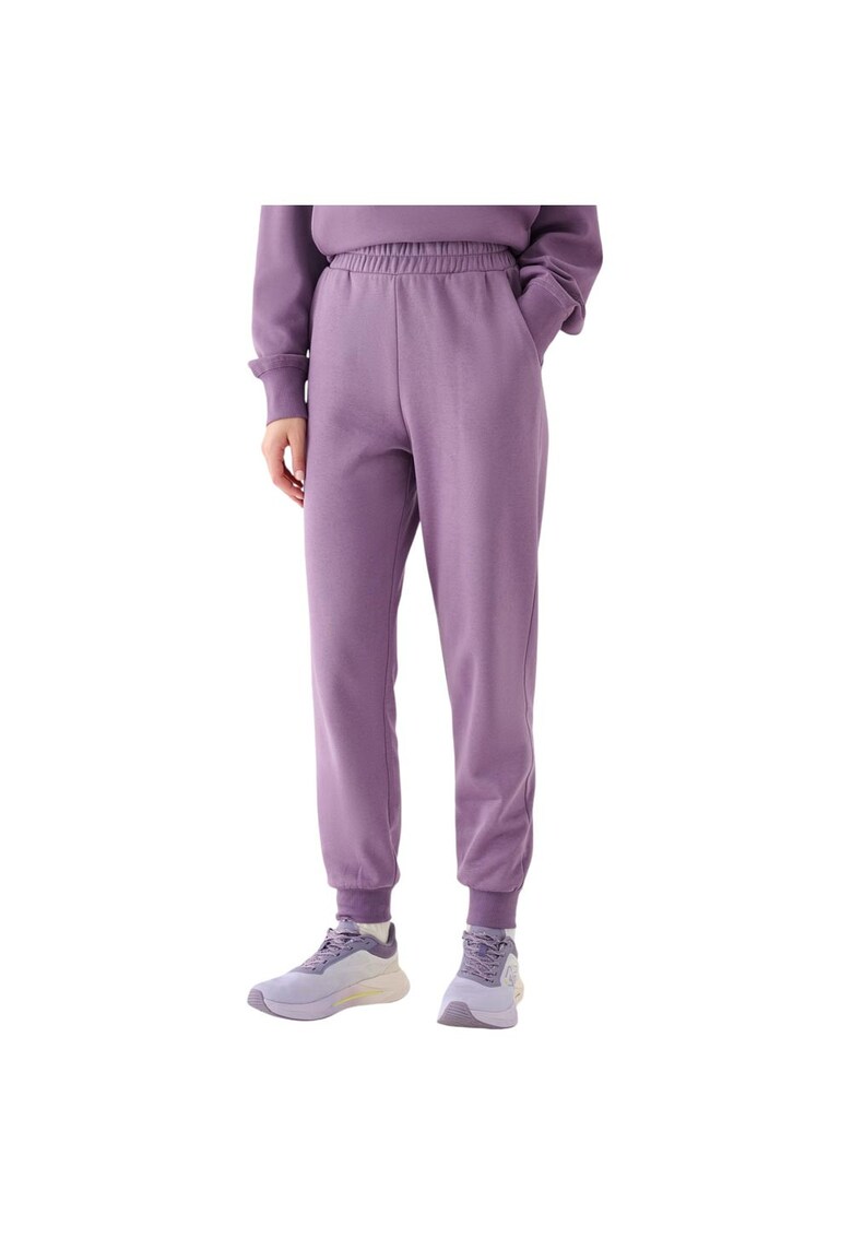 Pantaloni sport dama RAW24TTROF1151 - 4F - Bumbac/Poliester - Mov -