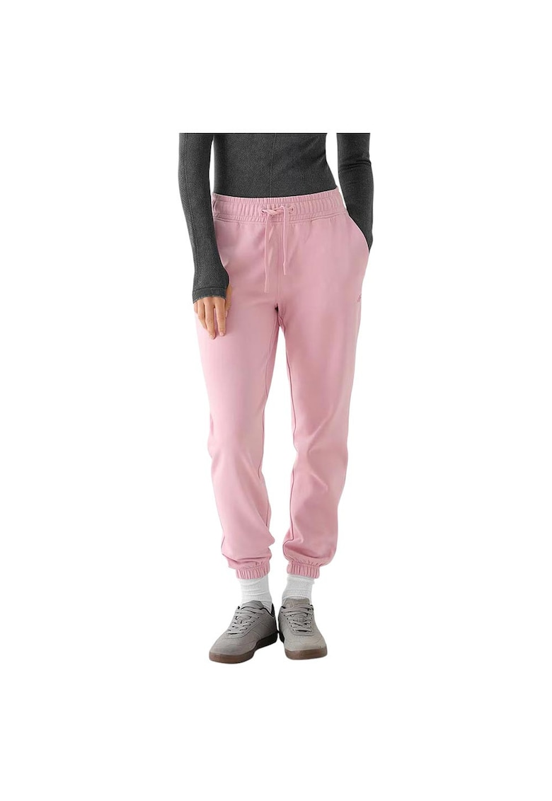Pantaloni sport dama WMM00TTROF1137 - 4F - Bumbac/Poliester - Roz -