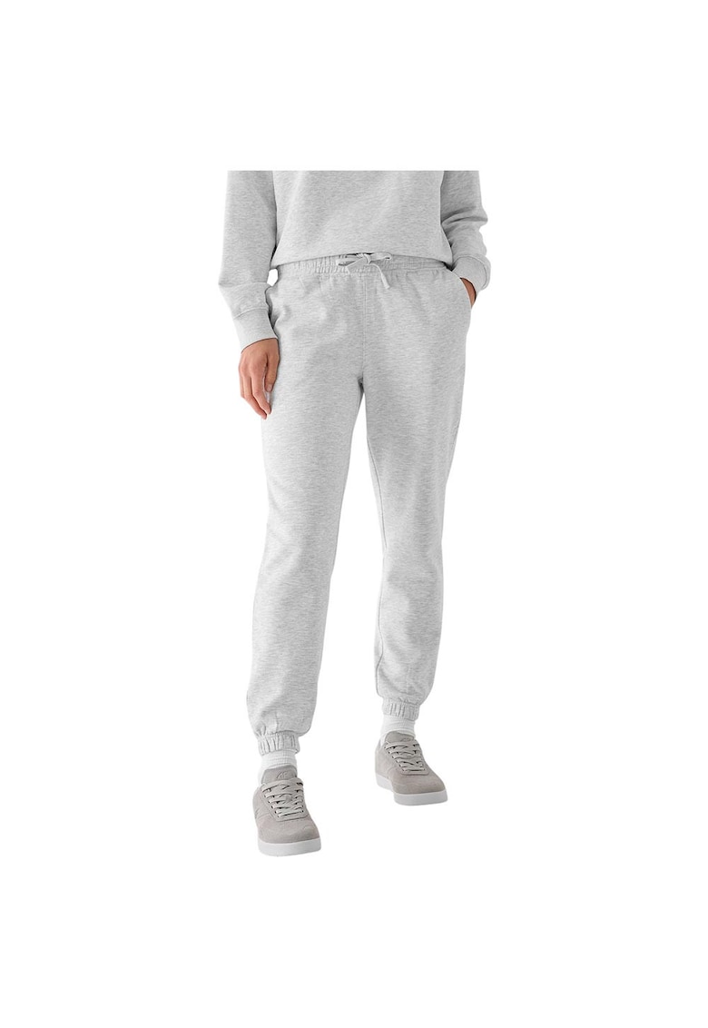 Pantaloni sport dama WMM00TTROF1137 - 4F - Bumbac/Poliester - Gri -