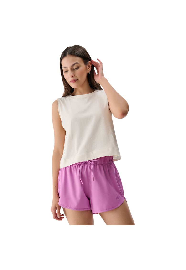 Maiou sport dama design modern - material usor - bumbac - alb