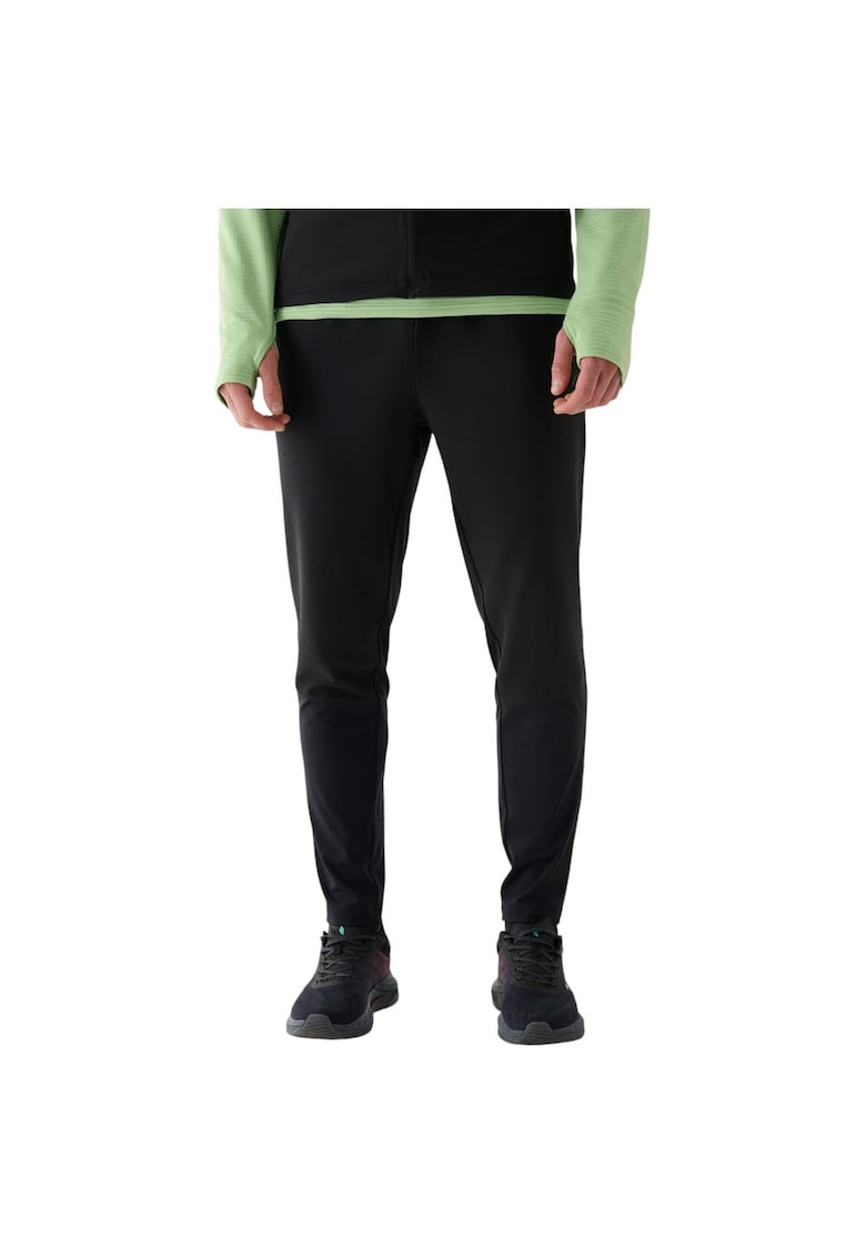 Pantaloni sport barbati 4FRAW24TFTRM0939 - elemente reflectorizante - uscare rapida - poliamida/elastan - negru