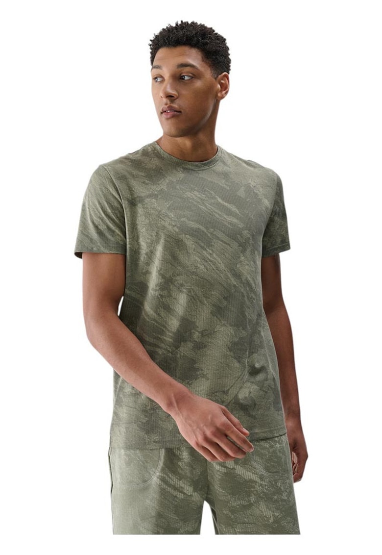Tricou barbati camuflaj - 4FWSS25TTSHM1960