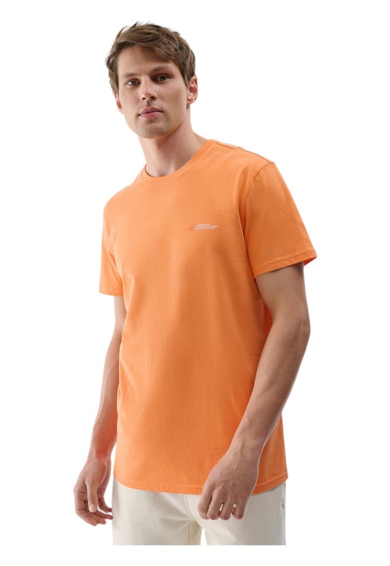 Tricou barbati - portocaliu - bumbac