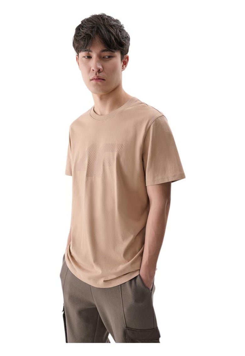 Tricou barbati M2075 - bej - material de calitate
