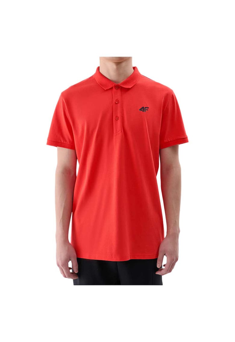 Tricou polo barbati rosu - bumbac - elastic