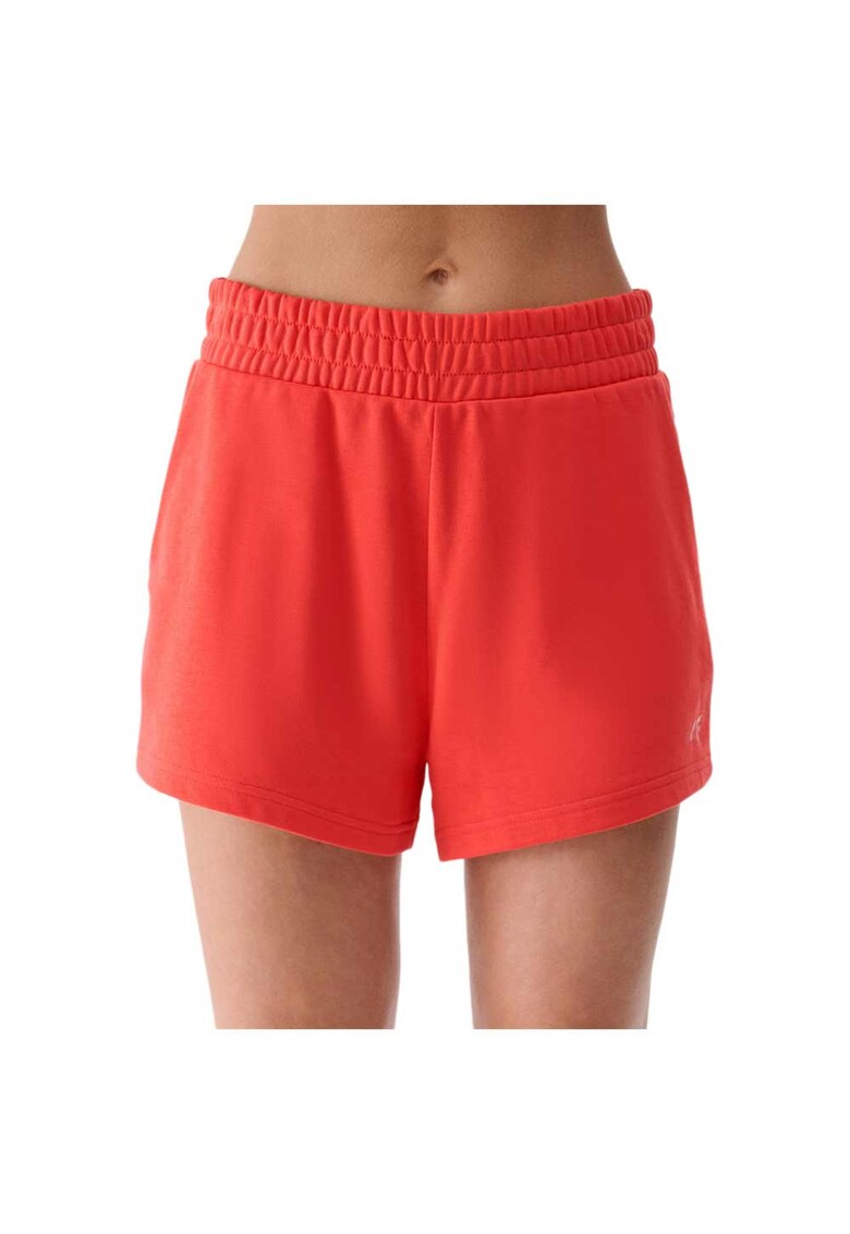 Pantaloni scurti sport dama WMM00TSHOF542 - 4F - Bumbac/Poliester - Portocaliu