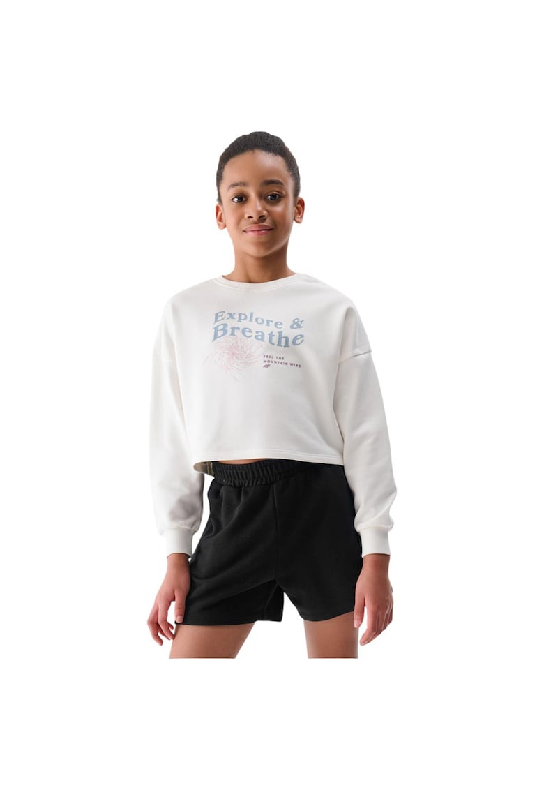 Hanorac 4FJWSS25TSWSF1483 - bumbac/poliester - alb
