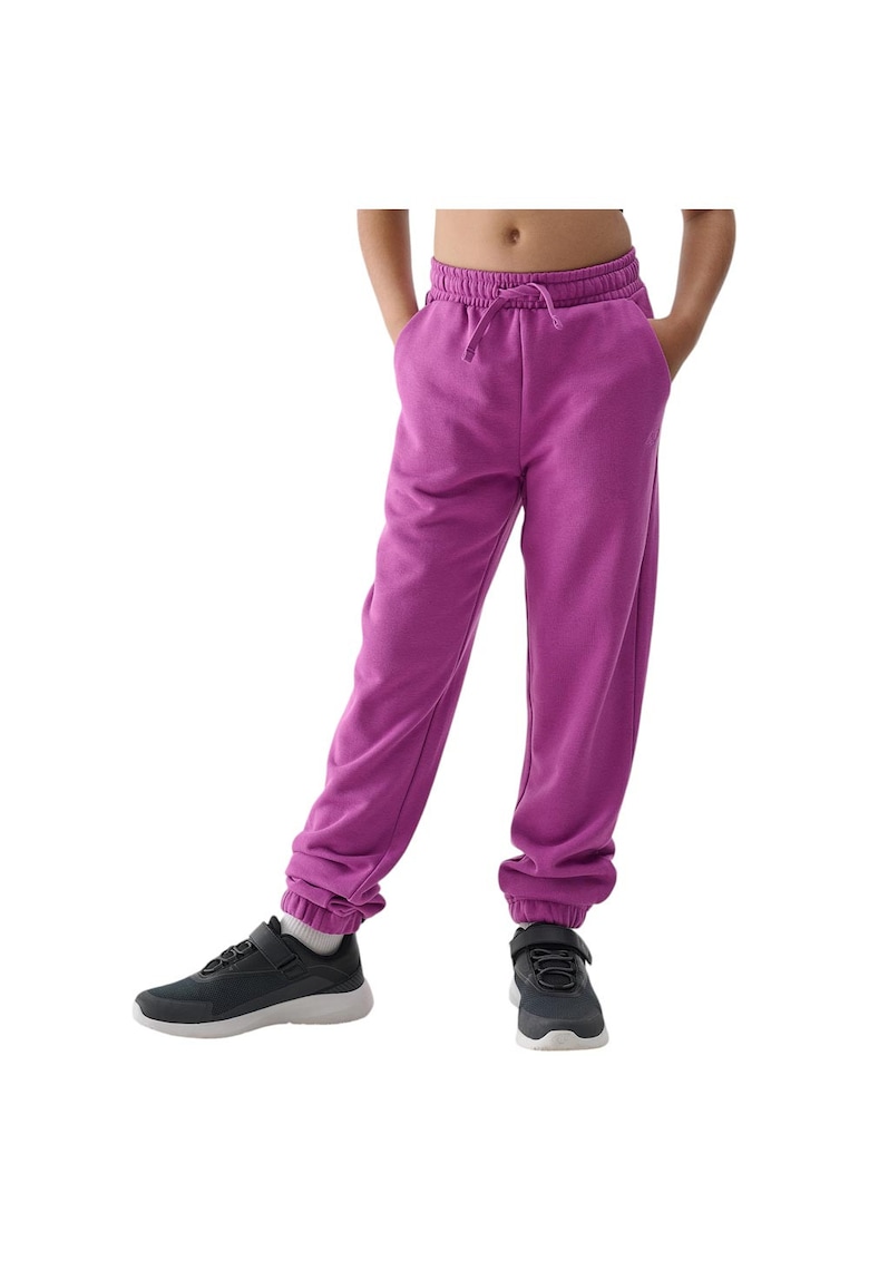 Pantaloni sport copii croiala confortabila - talie elastica - bumbac - roz
