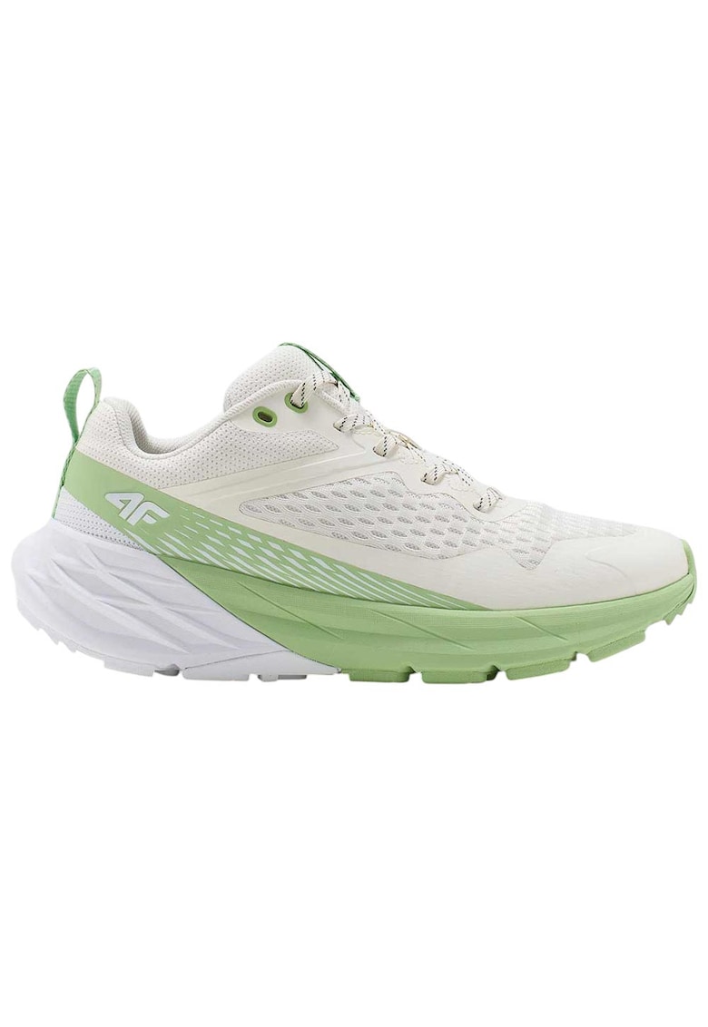 Pantofi sport dama Speed Hiker - alb - TPU si plasa - design Gorpcore - talpa cauciuc cu crampoane