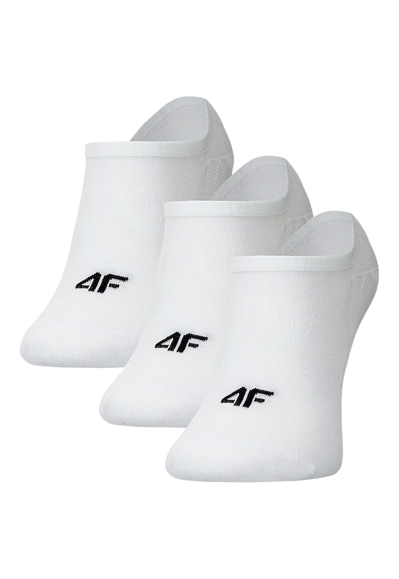 Sosete set 3 perechi bumbac elastic invizibile alb - 39-42