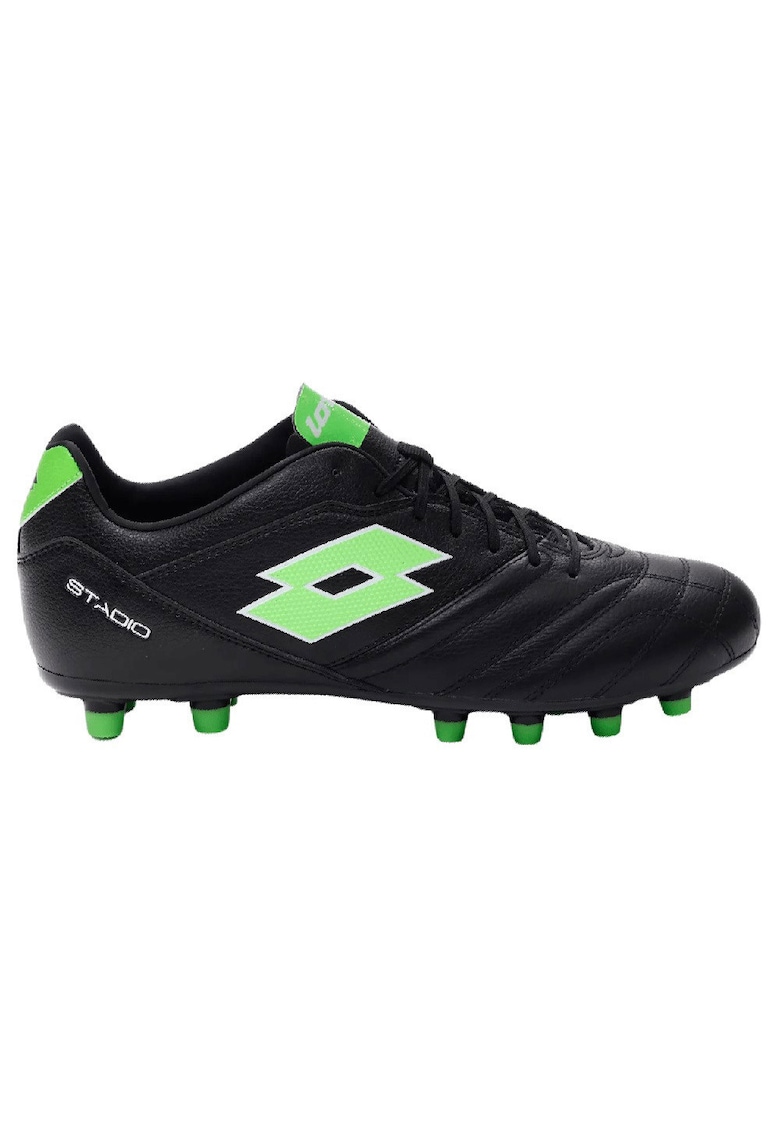 Pantofi sport barbati Stadio 300 III FG - negru - sintetic - pentru terenuri cu iarba naturala - set de ghete de fotbal