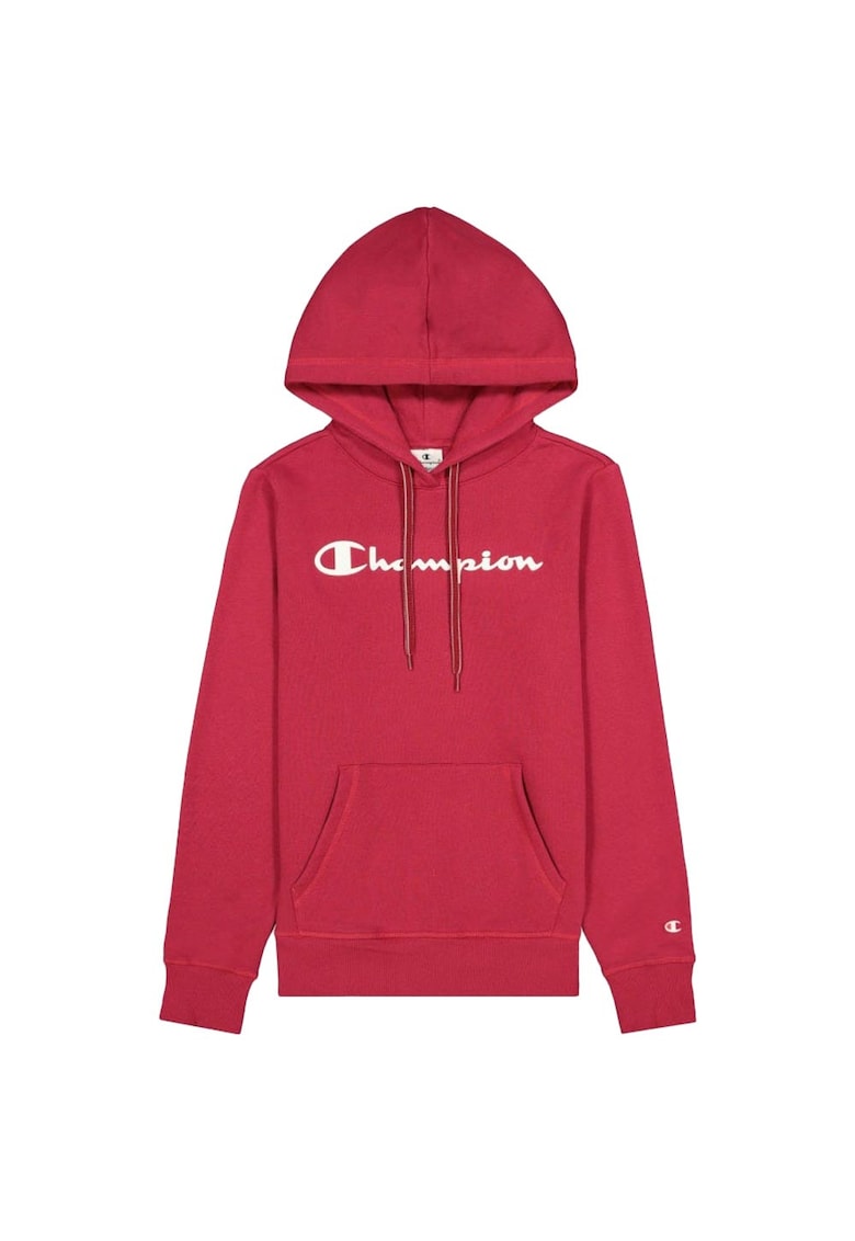 Hanorac sport gluga - buzunar cangur - bumbac - roz -