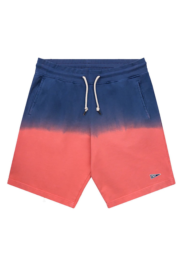 Pantaloni scurti multicolor - din fleece de bumbac - pentru barbati -