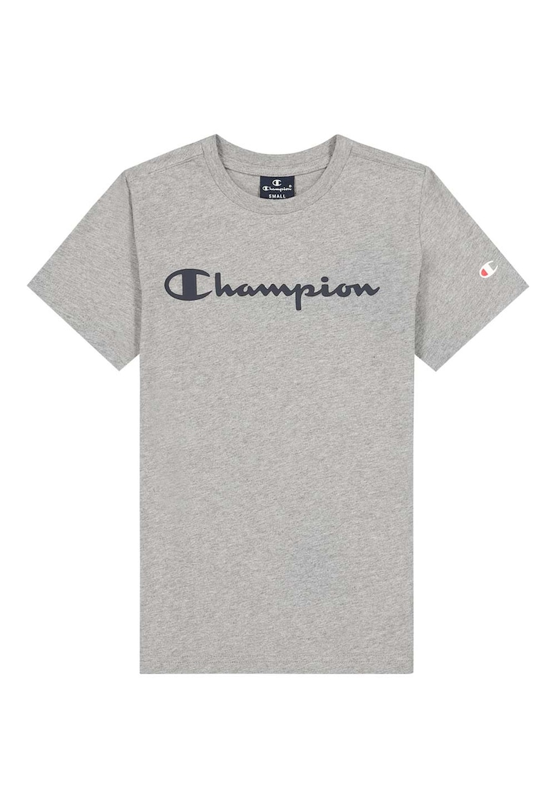 Tricou copii croiala regulata - gri - bumbac