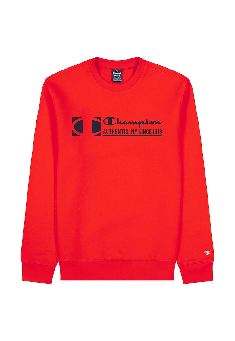 Bluza croiala regulata - decolteu rotund - bumbac/poliester -